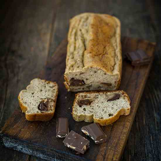 Sugar free chocolate banana bread