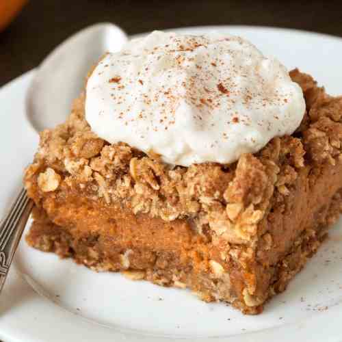 Pumpkin Pie Streusel Bars