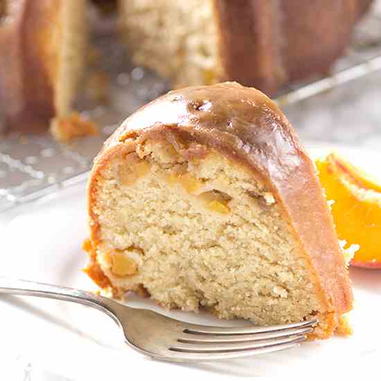 Fresh Peach Pound Cake