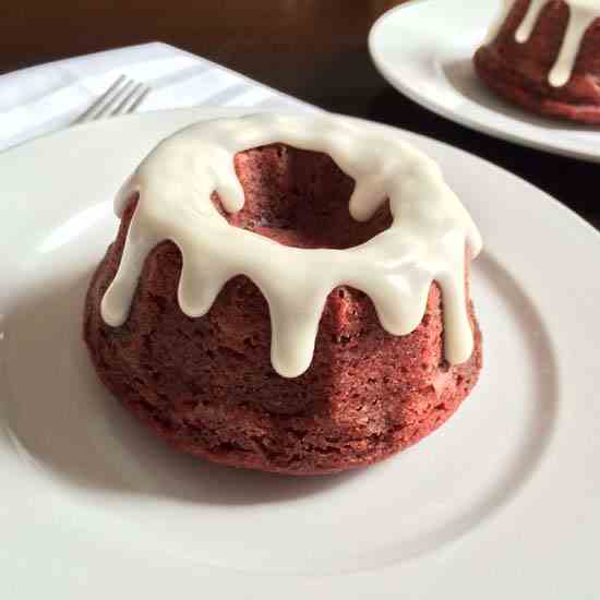 Mini Red Velvet Bundt Cake
