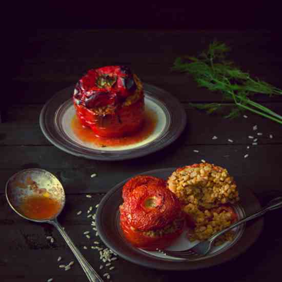 Gemista - Greek Style Stuffed Vegetables