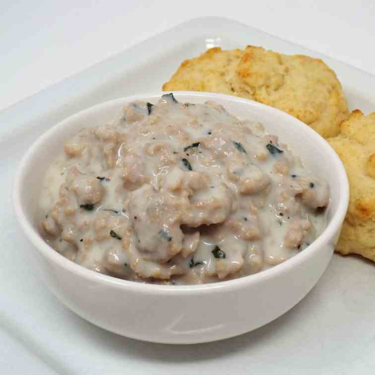 Homemade Turkey Sausage Gravy