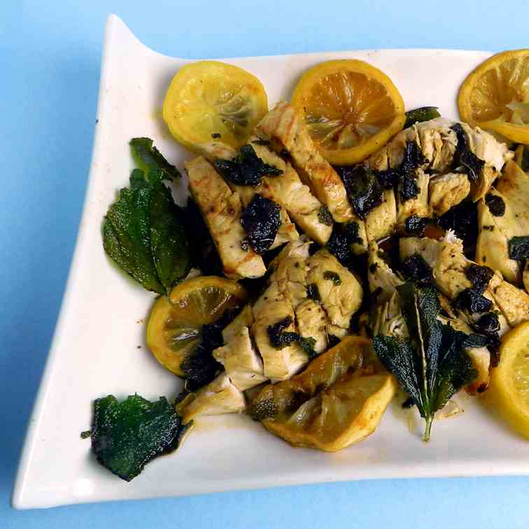 Chicken Breasts with Lemon and Sage