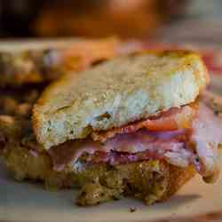 Two Pork Croque Monsieur w/ Mornay