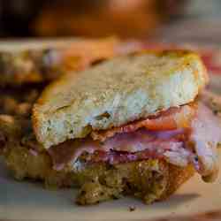 Two Pork Croque Monsieur w/ Mornay 