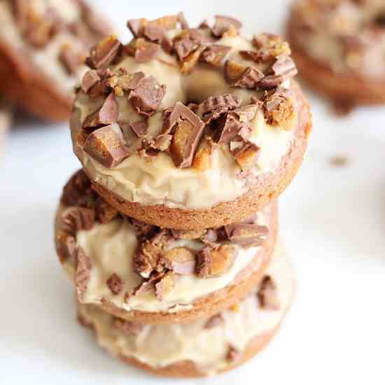 Peanut Butter Chocolate Donuts