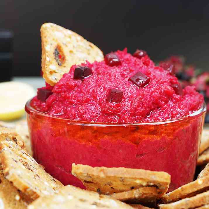 Beet Hummus Dip and Dressing