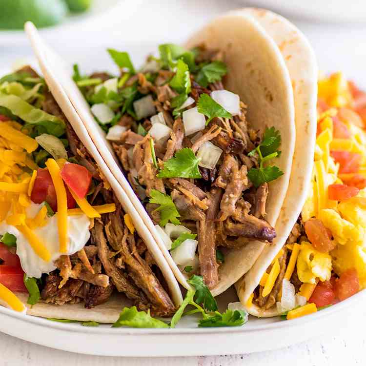  Carnitas Tacos (Pork Tacos), Three Ways