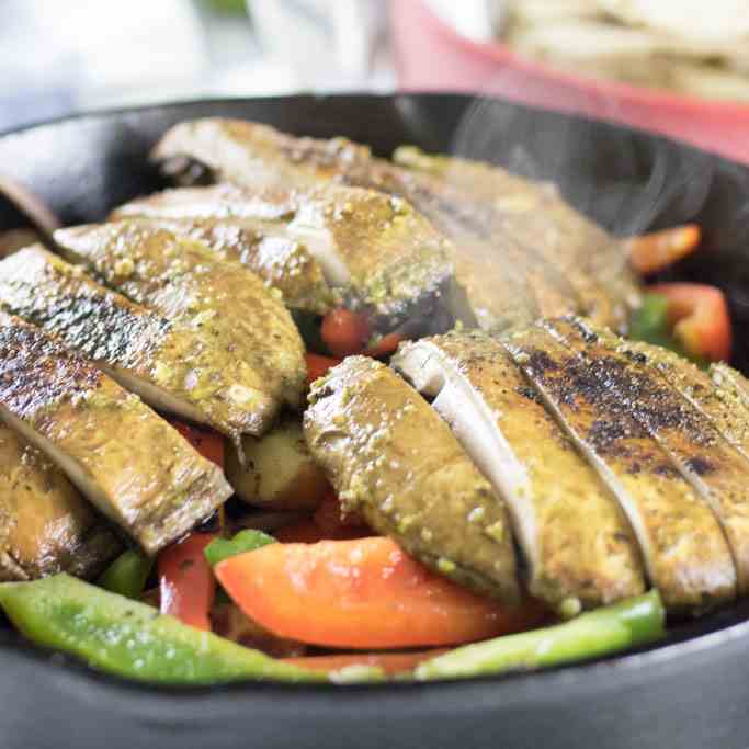 Cilantro Lime Portobello Fajitas