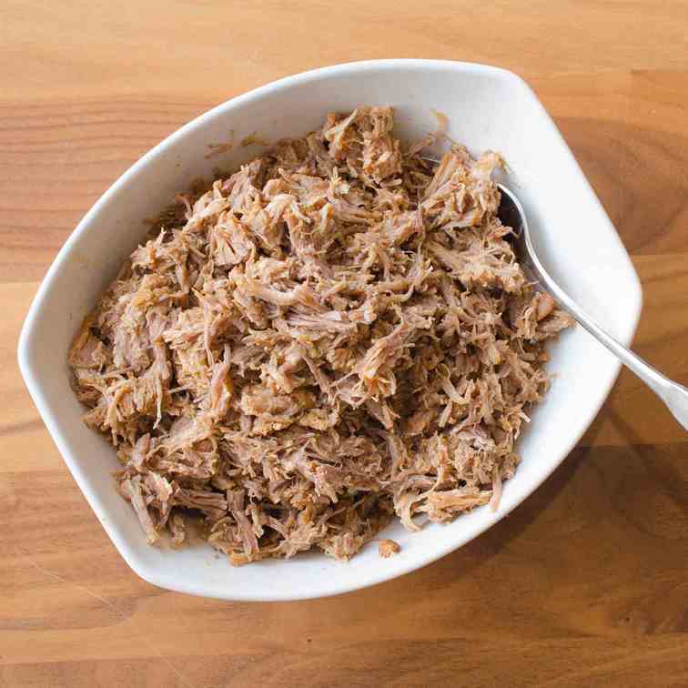 No Sauce Pulled Pork in a Pressure Cooker