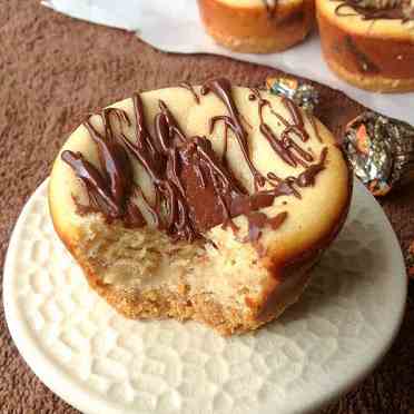 Peanut Butter Cup Mini Cheesecakes