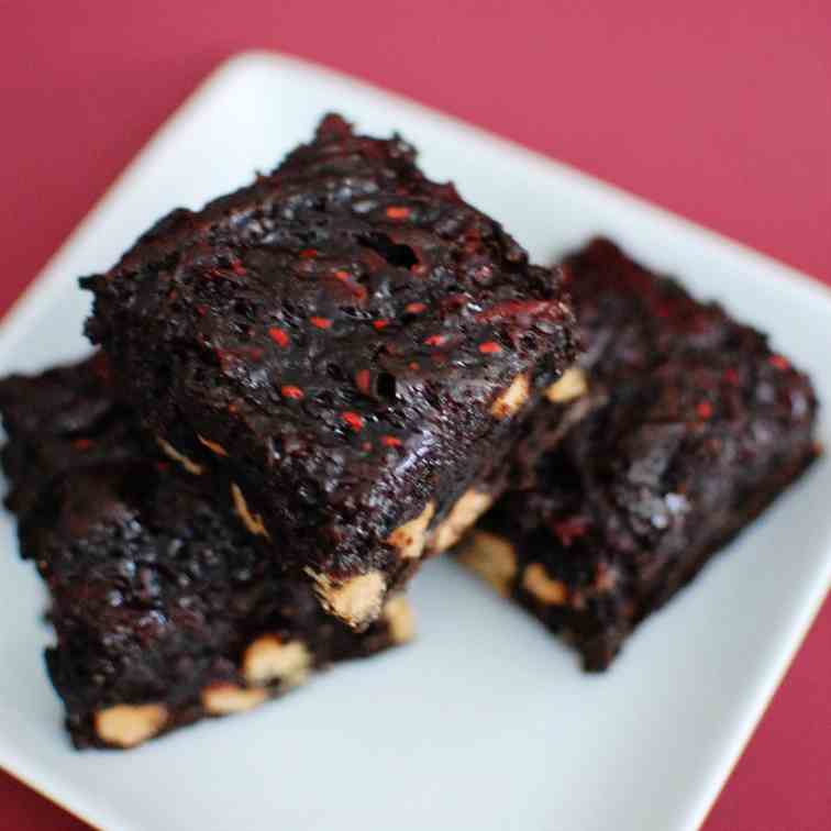 Peanut Butter and Jelly Brownies