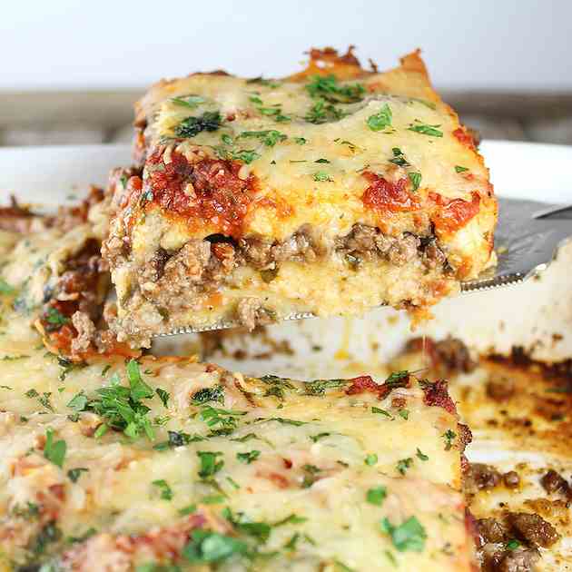 Lamb Lasagna with Parmesan Polenta