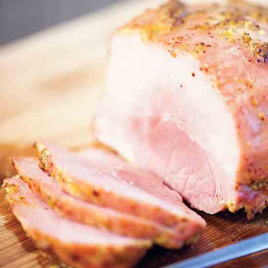 Honey mustard glazed ham