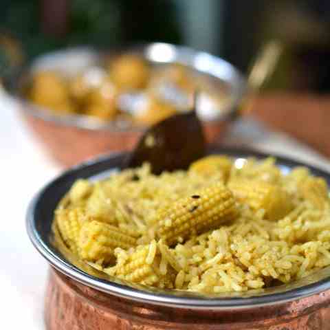 Babycorn Biryani | Pilaf