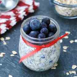 Blueberry Maple Refrigerator Oatmeal