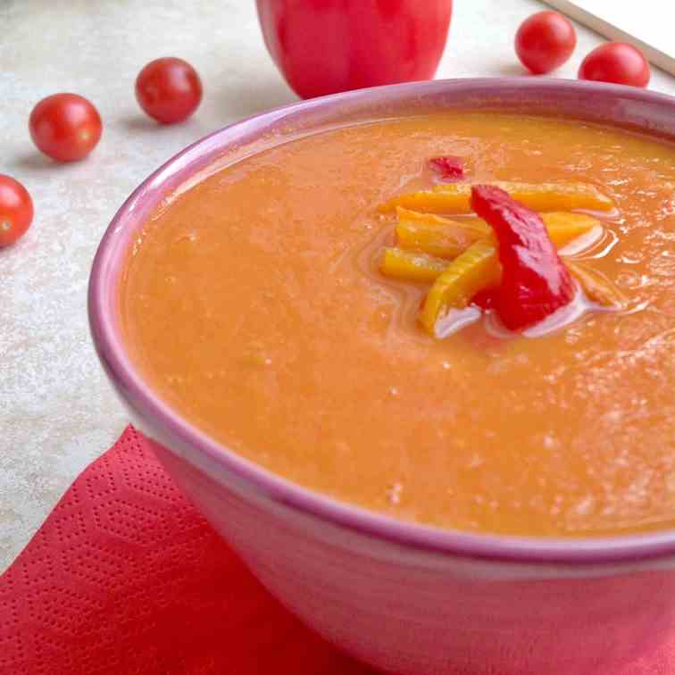Roasted Bell Pepper & Tomato Soup