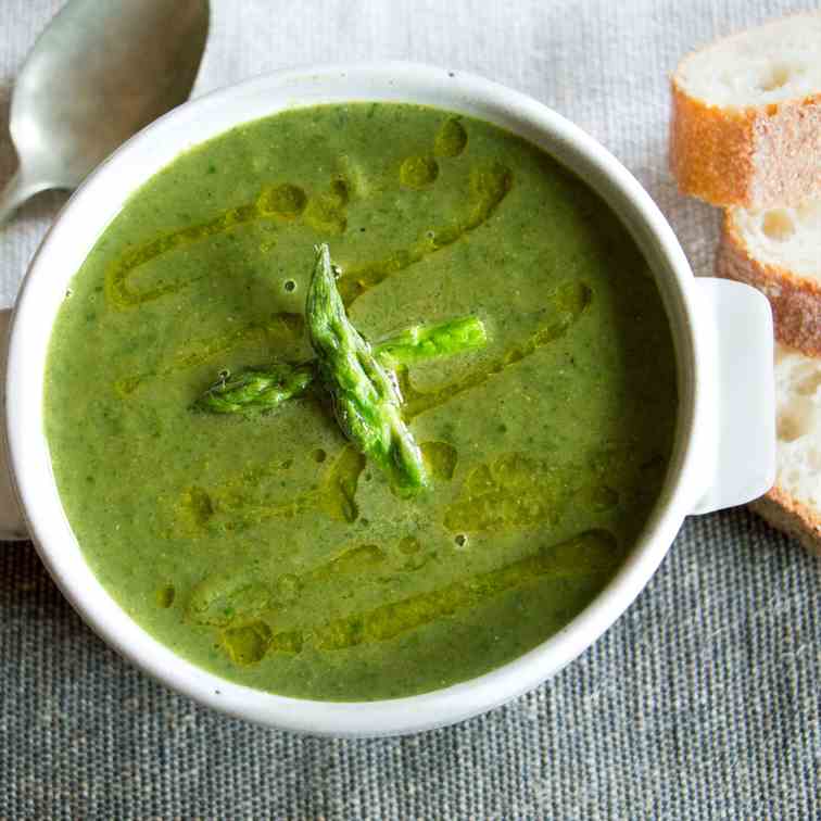 Asparagus and Spinach Soup