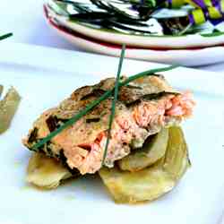 Mustard & Honey Salmon with Fennel