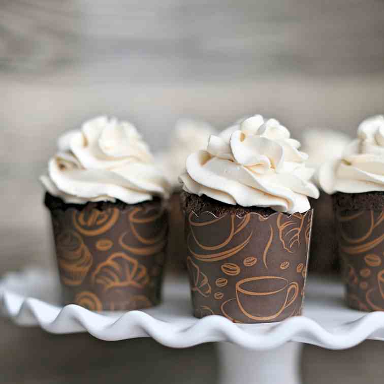 Chocolate Liqueur Chocolate Cupcakes