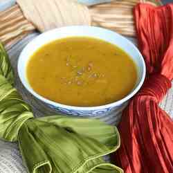 Roasted Kabocha Squash Soup