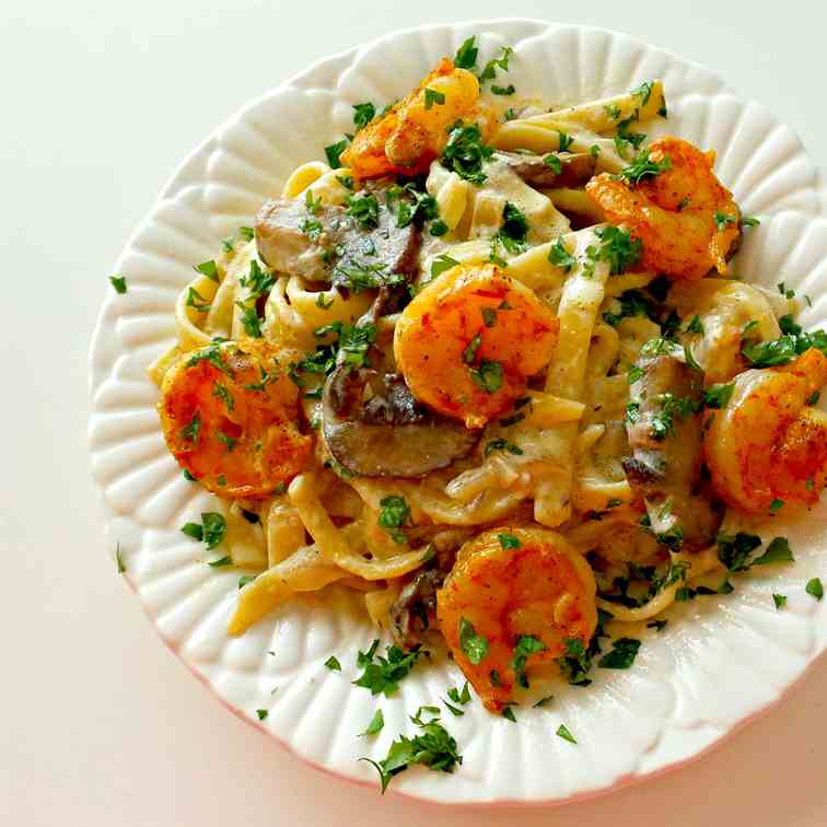 cajun shrimp alfredo