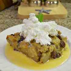 Bread Pudding w/ Bourbon Butter Sauce