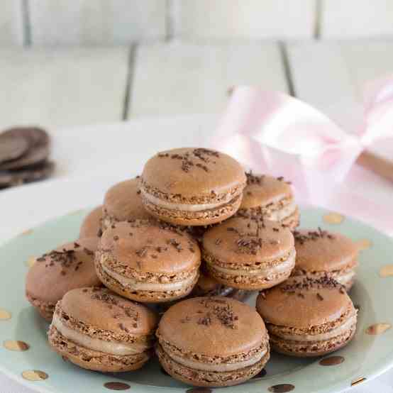 Chocolate Cheesecake Macarons