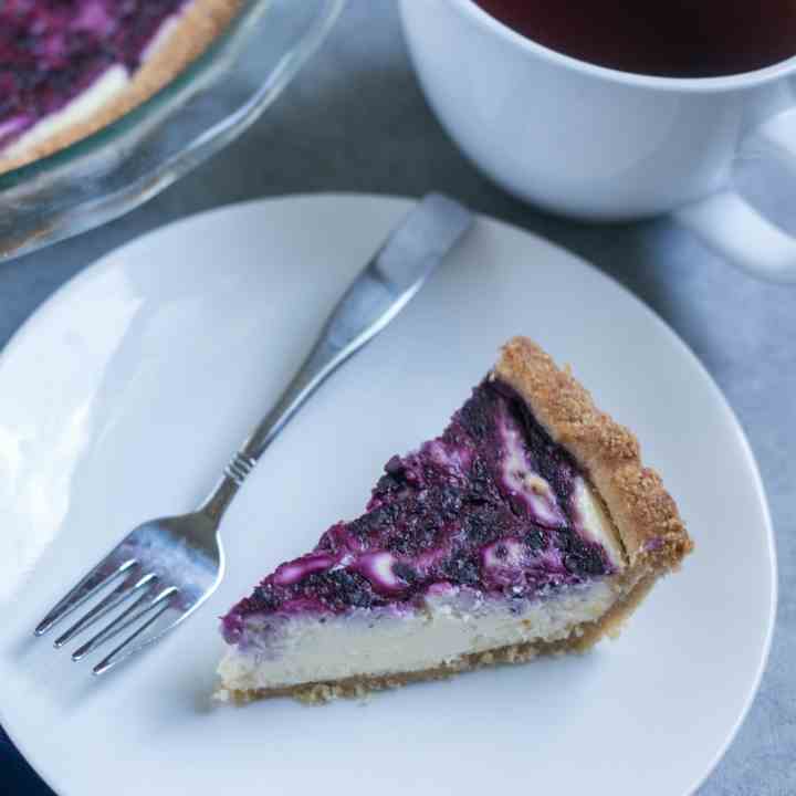 Blueberry Swirl Cheesecake