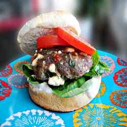 Greek turkey burger