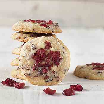 white chocolate cranberries cookies