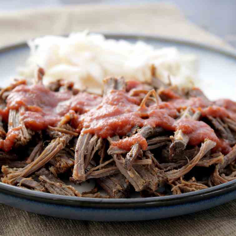 Coffee-Rubbed Pulled Brisket