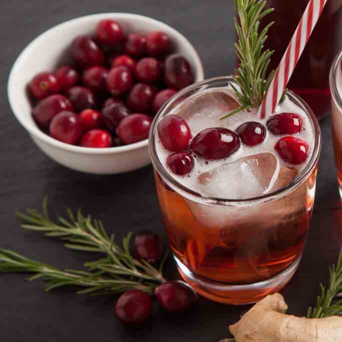 Cranberry Ginger Fizz