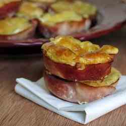 Quiche in Ham Cups