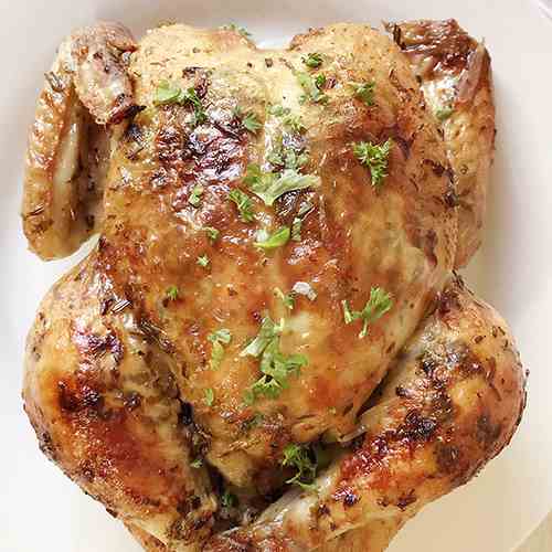 Roasted Chicken With Herbs And Butter