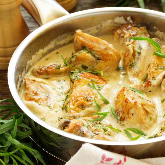 Quick One Pot Chicken Fricassee Recipe