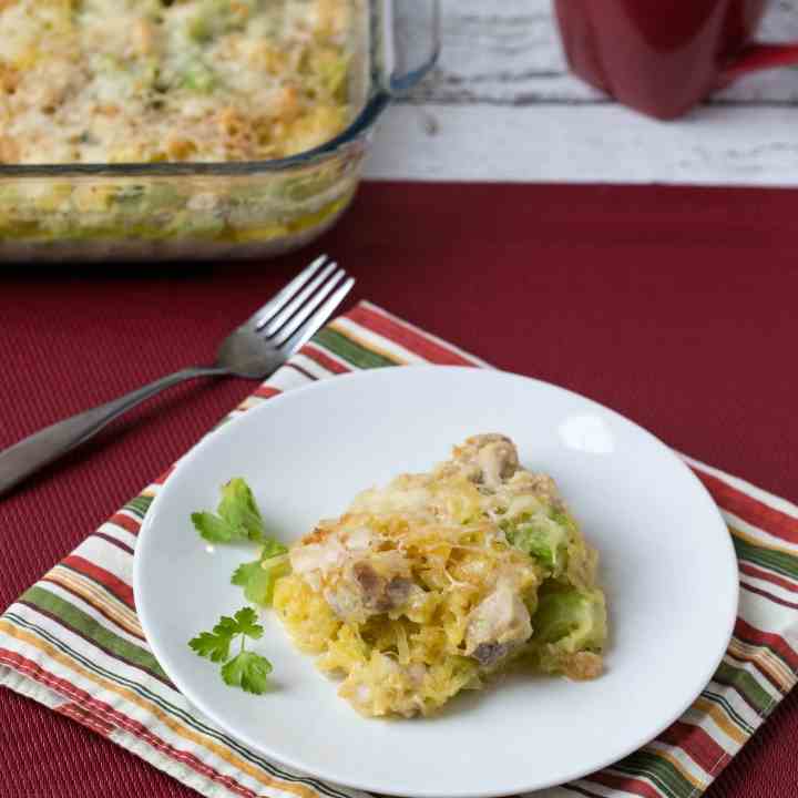 Chicken Spaghetti Squash Casserole