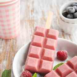 Homemade cherry ice cream