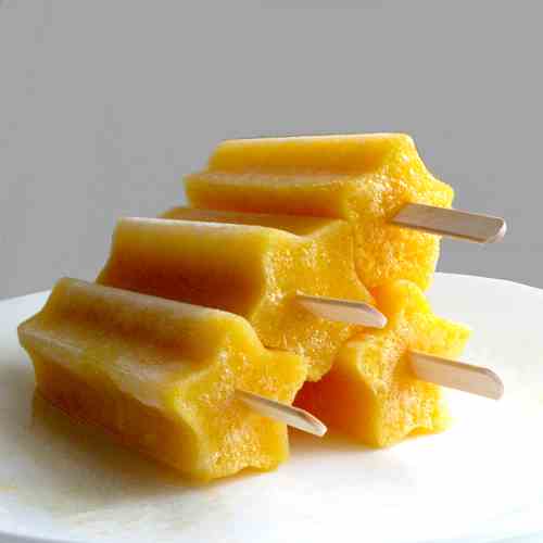 Peach Bellini Popsicles