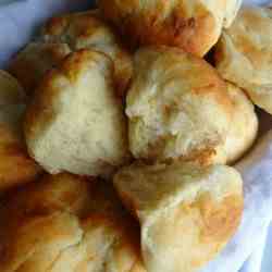 No Knead Dinner Rolls