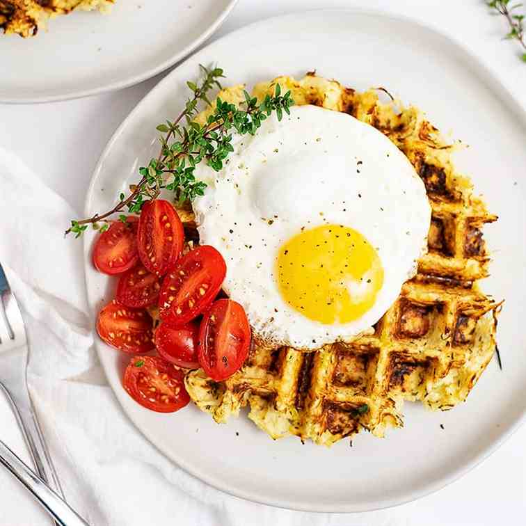 Savory Parsnip Waffles