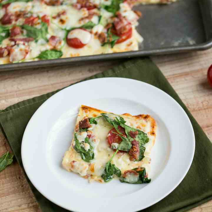 Low Carb White Pizza