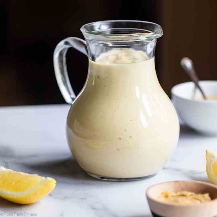 Miso Lemon Tahini Salad Dressing