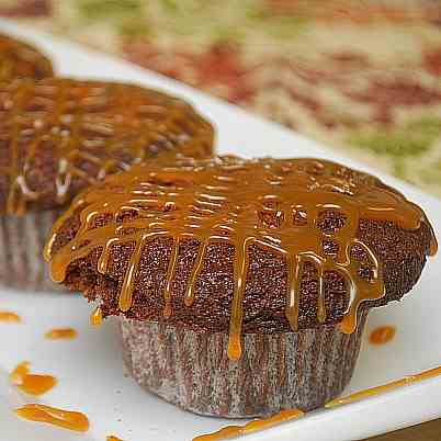 Sea Salt Caramel Chocolate Muffins