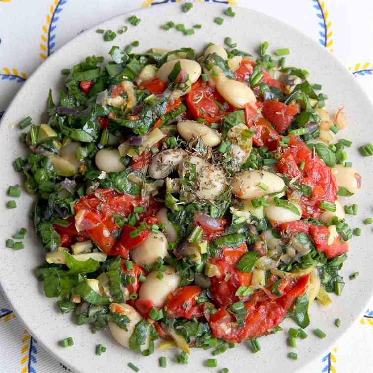 Butterbean and Roasted Vegetable Salad