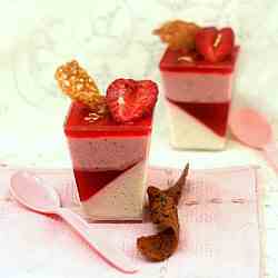 Strawberry Panna Cotta Verrines