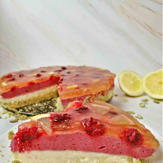 White Chocolate Raspberry Mousse Cake