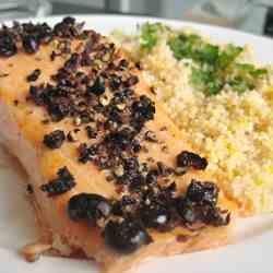 Juniper berry salmon