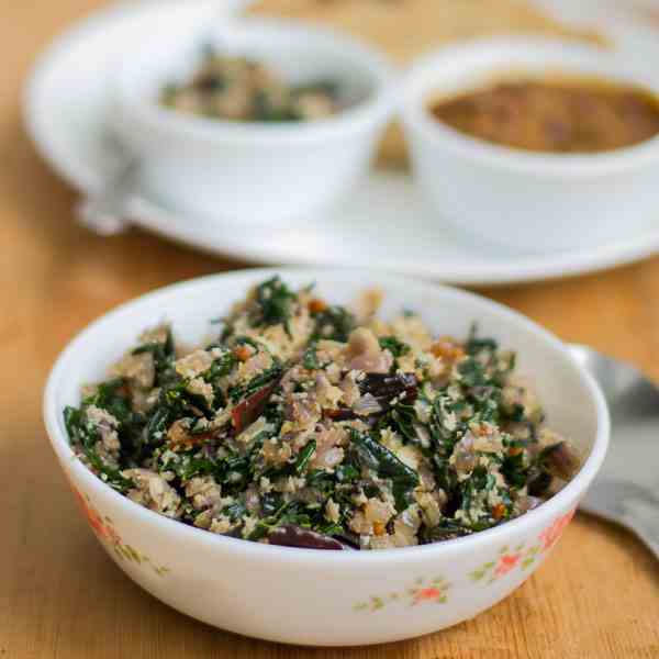 Drumstick Leaves Stir-fry (Vegan)