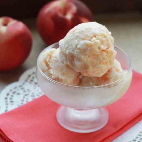 Fresh Peach Ice Cream